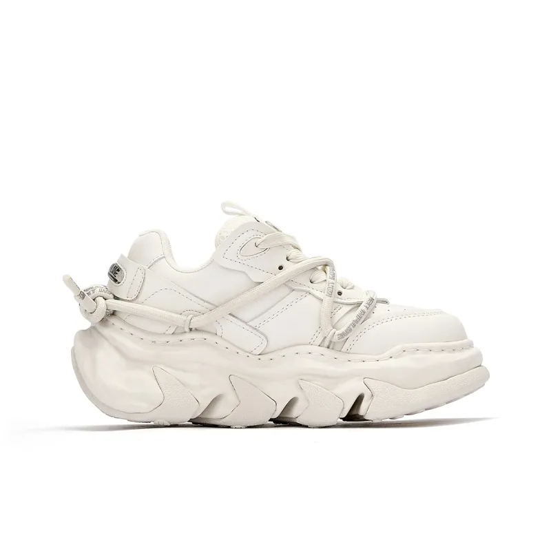 NEXT IMPULSIVE Dissolve Collection Low Top Stylish Skateboarding Shoes Unisex White-1