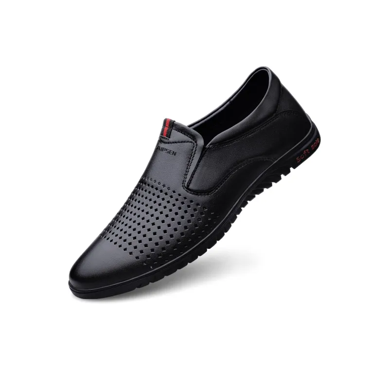 AIPSEN Beanie Shoes Men's Black Cut Out-3