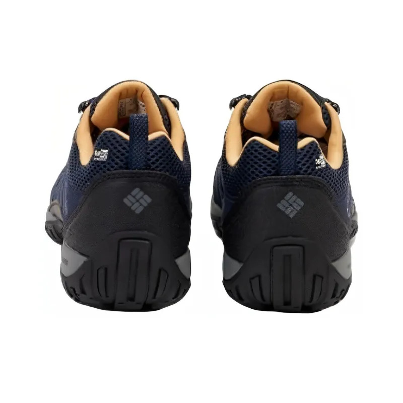 Columbia Cushioned Slip Resistant Low Top Trekking Shoes Men's Navy Blue-2