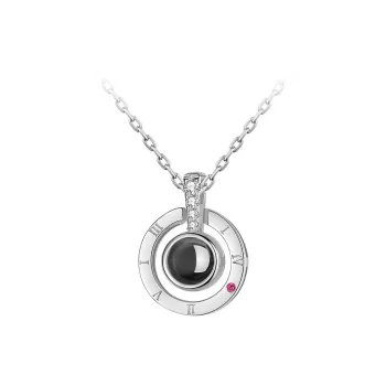 VANA 925 Sterling Silver Necklaces Women's Silver White Rose Gold
