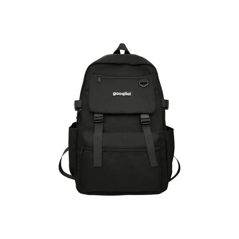 KAKAXI Nylon Backpack Unisex Black/Pink/Dark Khaki/Light Khaki-0