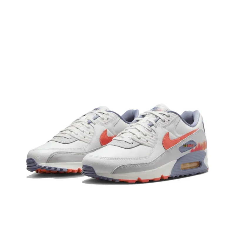 Nike Air Max 90 Premium Summit White Ashen Slate Pure Platinum Bright Crimson-2