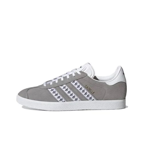 Adidas Originals Gazelle Skateboard Shoes Unisex Low-Top Gray/White/Black