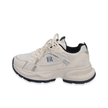 RENBEN Durable Breathable Low-Top Casual Shoes Women's White Blue