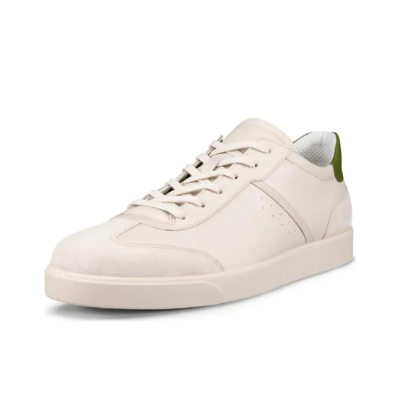 Ecco Slip Resistant Low Top Skateboard Shoes Men's Beige-2