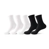 Crew Socks (White 3+Black 2 16cm)