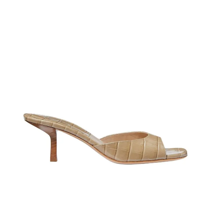 MICHAEL KORS Anita Slide Slippers 6cm Women's Brown-1
