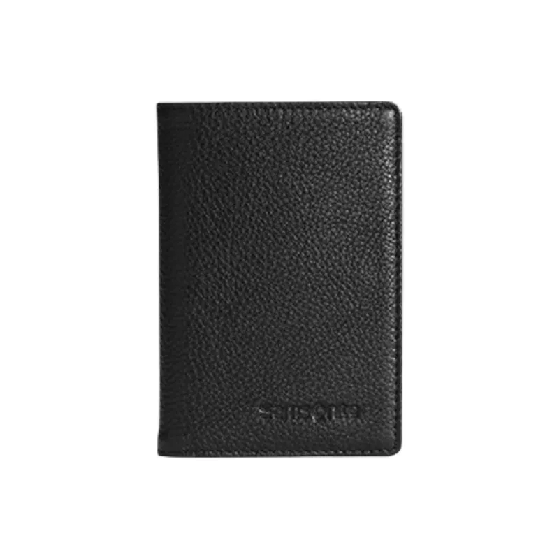 SAMSONITE Cow Split Leather Key Pouch Men's Black-4