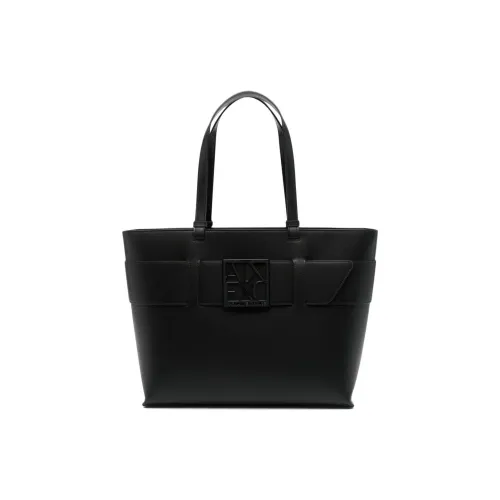 ARMANI EXCHANGEAE Polyurethane Tote Bag, Shopping Bag, Shoulder Bag, Handbag Women's Black
