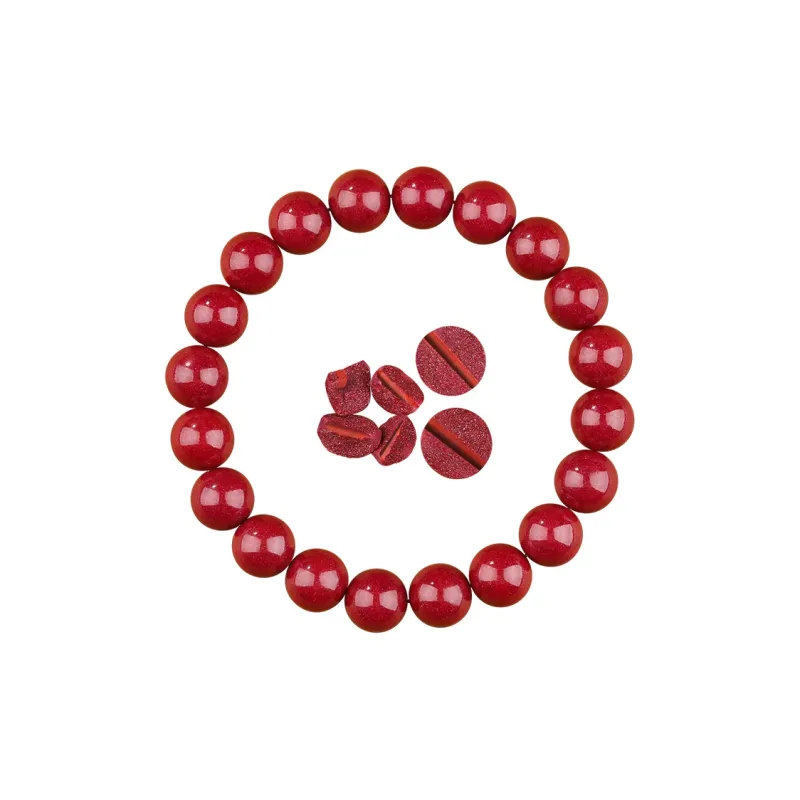 Xiang Yin Cinnabar Peaceful Journey, Eternal Joy, Birthday Gift Jade Bracelet Unisex-3