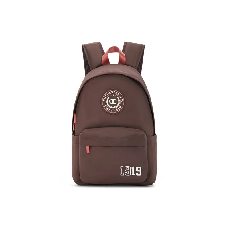 Champion Fabric Backpack Medium Size Unisex Dark Blue/Green/Yellow Brown/Dark Brown-9