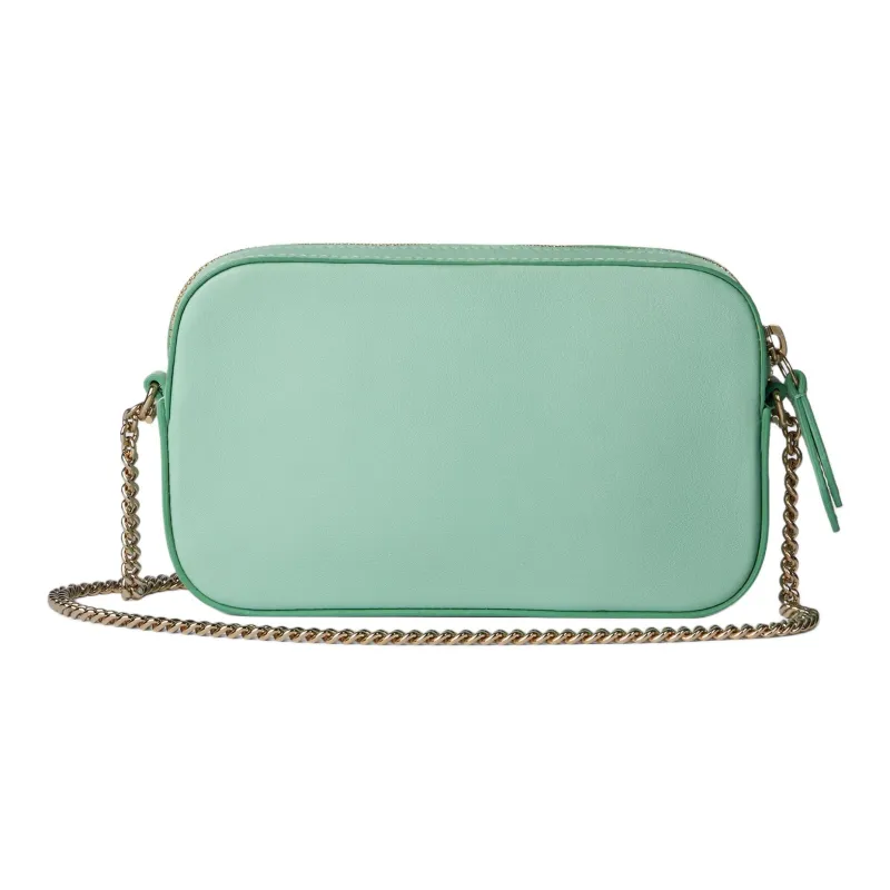 GUCCI GG Marmont Leather Crossbody Bag, Shoulder Bag Extra Mini Women's Light Green-3