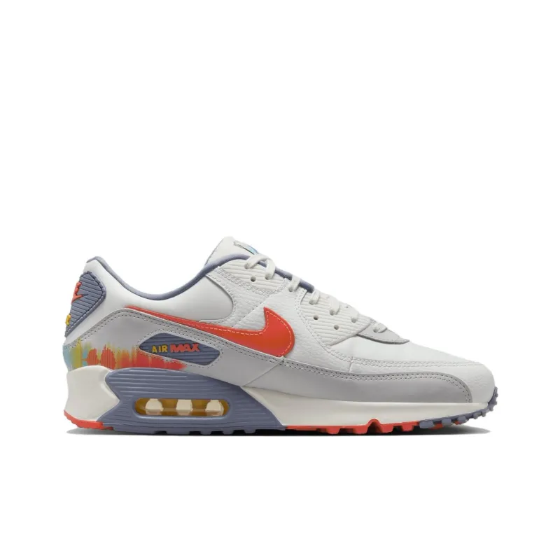 Nike Air Max 90 Premium Summit White Ashen Slate Pure Platinum Bright Crimson-1