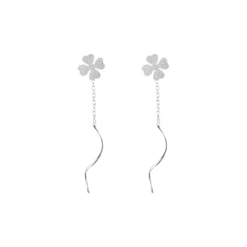 Nine Music S925 Silver Drop Earrings Women's