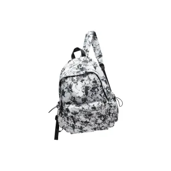 COOWOZ Fabric Backpack Laptop Bag Backpack Unisex Black And White All Over Print