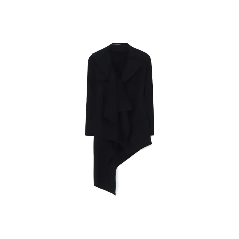 Yohji Yamamoto Backside Tucked Jacket 'Black'-1