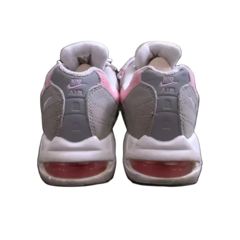 Nike Air Max 95 White Real Pink Grey Women's-2