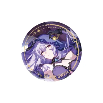 MIHOYO Honkai, Star Rail, Black Swan, Illustrated Collection Tinplate, Void Journey Badges