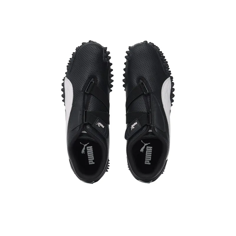 PUMA Mostro Perforated Leather Black White-4