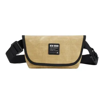 XTEP Textile Fabric Crossbody Bag, Shoulder Bag Unisex Khaki/Navy Blue