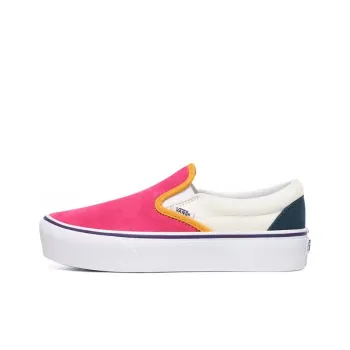 Vans Mini Cord Classic Slip On Platform Multi Pink Women's