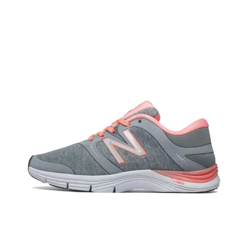 New Balance NB 711 V2 Training Shoes Women's Low Top Silver Gray/Sunrise Pink/White