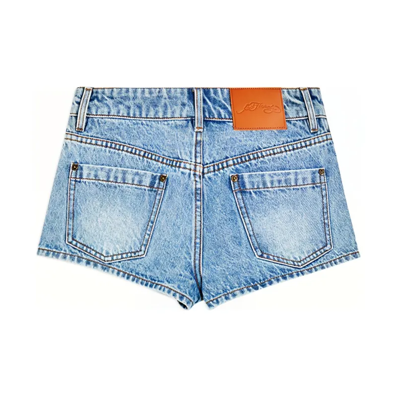 Ed Hardy SS24 Denim Shorts Women's Indigo-1