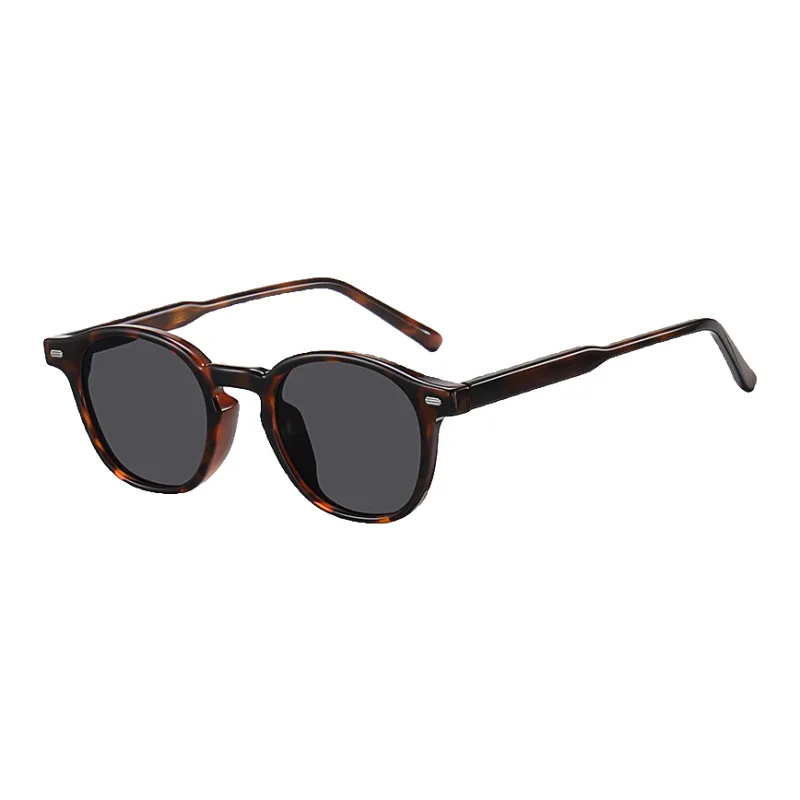 MITHAOL KUSC Plate Frame TR90 Round Sunglasses Unisex-3
