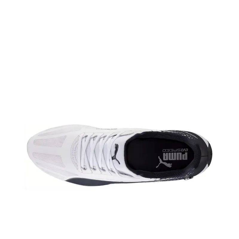 PUMA Bmw Ms Evospeed Anti-Slip Wear-Resistant Breathable Lightweight Low-Top Training Shoes Men's White Black-3