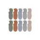 10 Pack (2 Green+2 Red Brown+2 Light Blue+2 Light Gray+2 Khaki)