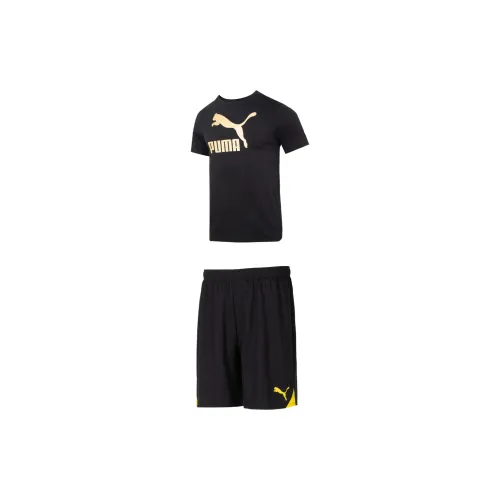 PUMA Casual Sportswear Men Black/Black Yellow