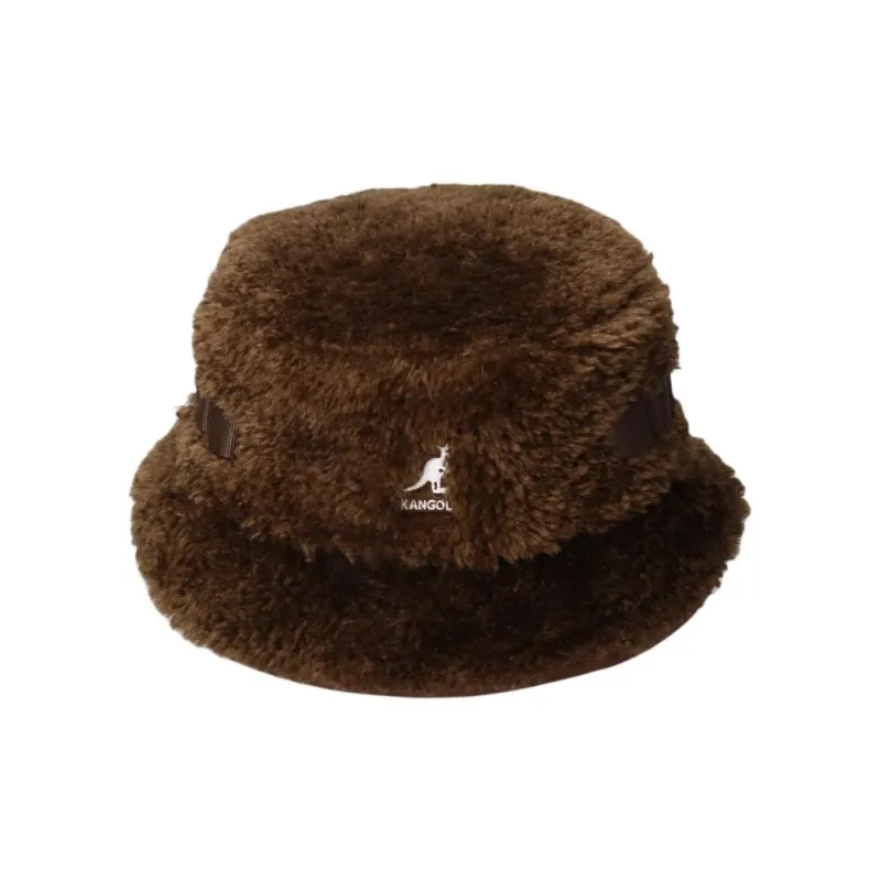 KANGOL Polyester Bucket Hats Unisex Brown-1
