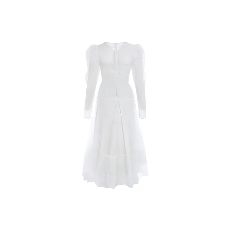Marie Elie Long-Sleeved Dresses Women's Light Green-1