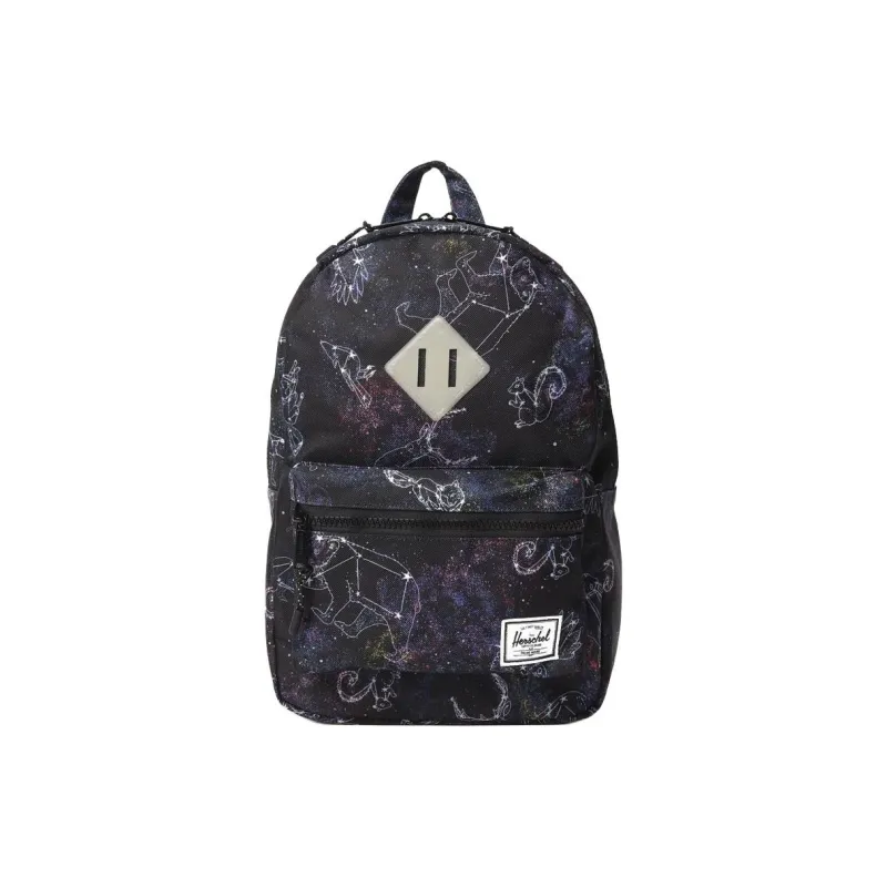 Herschel Polyester Laptop Bag Backpack Men's Night Sky Animal Black-0