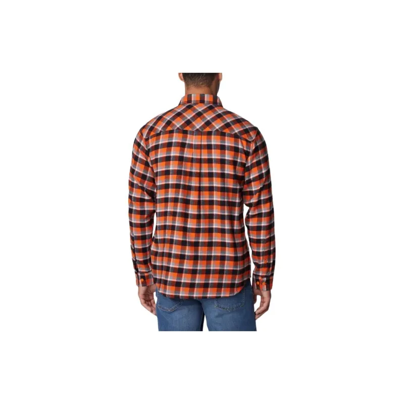Columbia Collegiate Flare Gun™ Flannel Long Sleeve Shirt Shirt Men's Orange-1