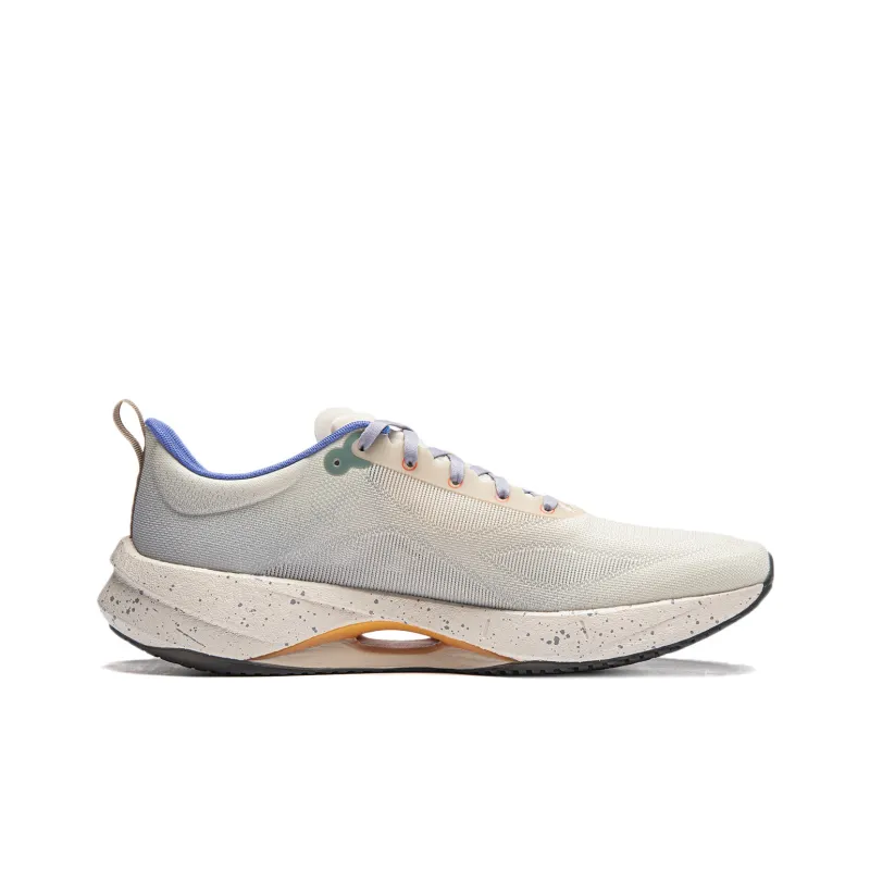 LiNing Super Light 21 Cushioning Anti-Slip Wear-Resistant Breathability Low-Top Running Shoes Men's Grit Ash-1