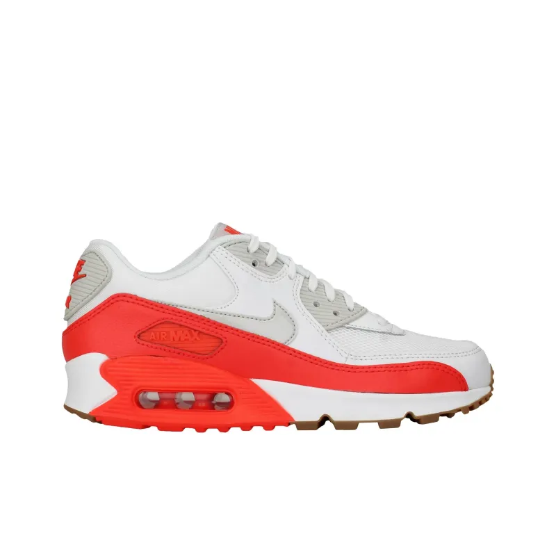 Nike Air Max 90 Essential Summit White Light Brown Bright Crimson Women's-1
