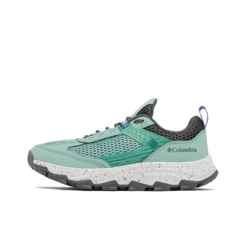 Columbia HATANA Anti-Slip Wear-Resistant Low-Top Trekking Shoes Women's Green Gray-0