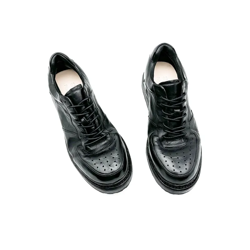 FOR YOU Handcrafted Manufacturing Men's Casual Shoes Men's Elegant Black Luxury-3