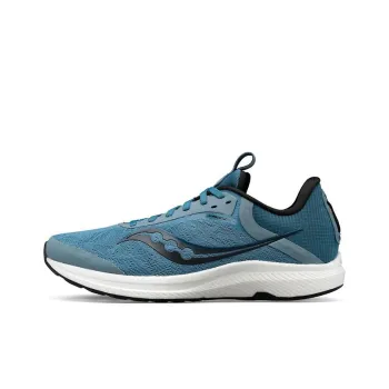 Saucony Freedom 5 Cushioning Anti Slip And Wear Resistant Low Top Casual Running Shoes Men's Blue Gray