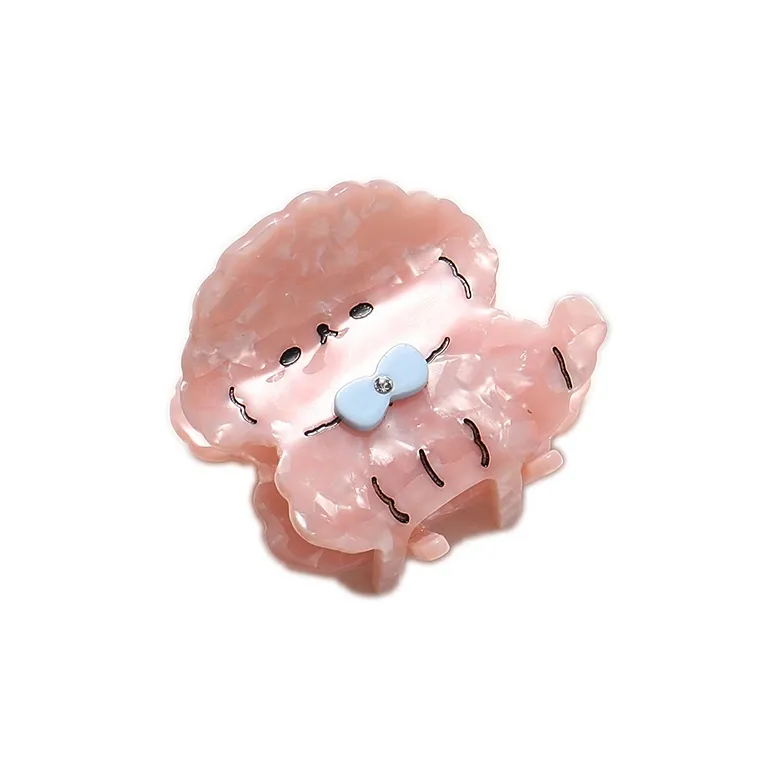 CAROMAY Hair Clips Women's Gray Coffee/Aurora White/Cherry Blossom Pink-3