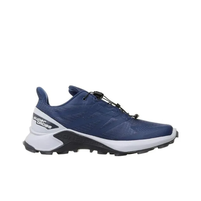 SALOMON Slip Resistant Breathable Supportive Impact Resistant Low Top Running Shoes Men's Denim Blue-1