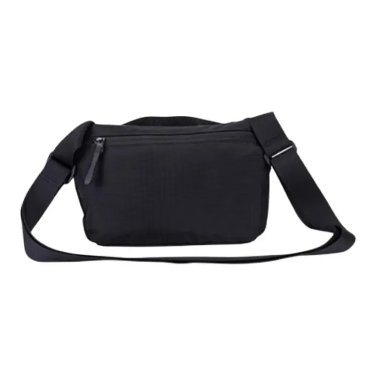 Anta Fabric Shoulder Bag Crossbody Bag Unisex Basic Black-3