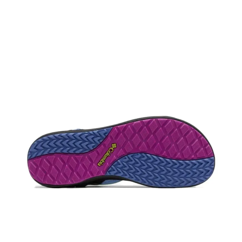 Columbia Strap Sandals Low Heel Women's Black Blue-4