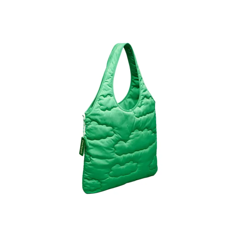Coachtopia Recycled Polyester Tote Bag, Shopping Bag, One Shoulder Handbag Tubas Women's Green-2
