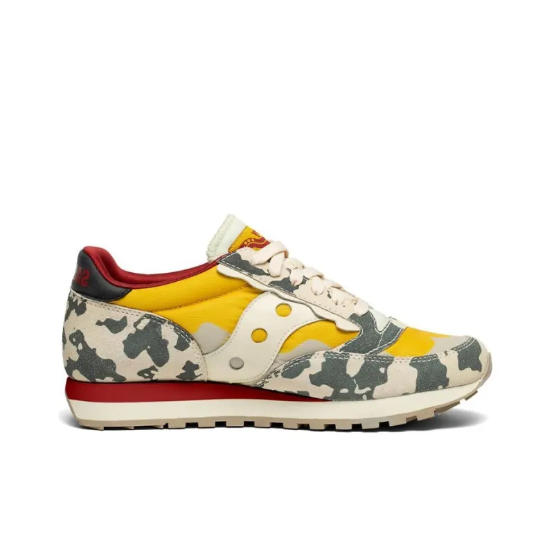 Saucony Jazz 81 Running Shoes Unisex Low-Top Yellow/Green/Red/White-1