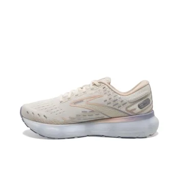 Brooks Glycerin 20 Cushioning Wear-Resistant Low-Top Running Shoes Women's White Red