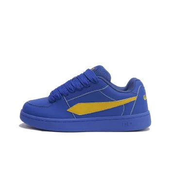 GLO BULL Skateboard Shoes Unisex Low Top Royal Blue Yellow