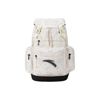 Anta Basketball Collection Fabric Backpack Unisex Papyrus White