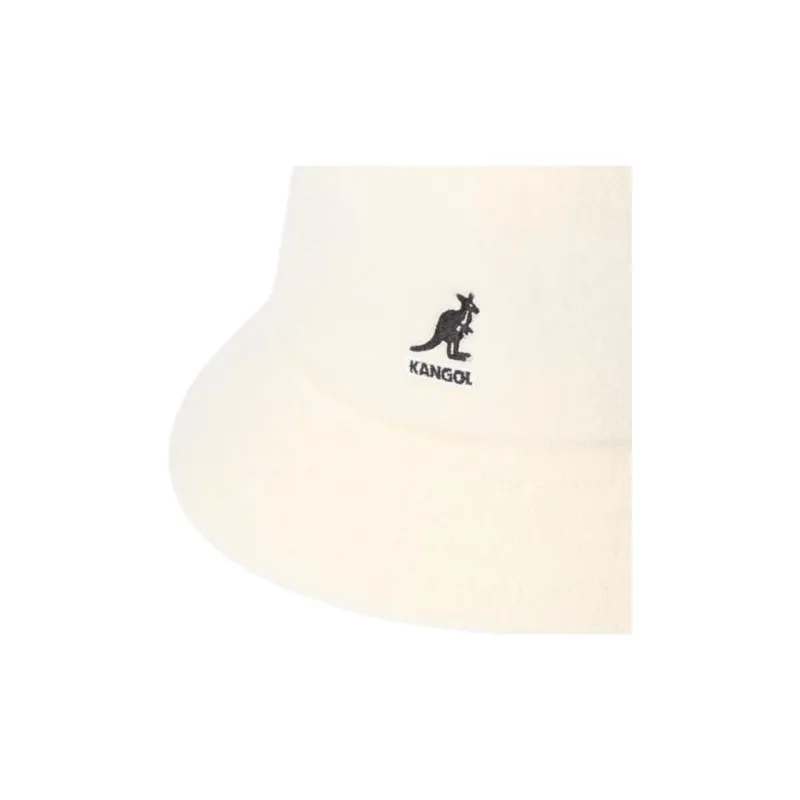 KANGOL Wool Acrylic Bucket Hats Unisex White-1